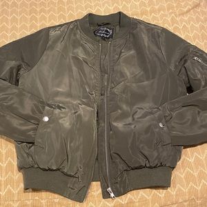 Green Bomber Jacket